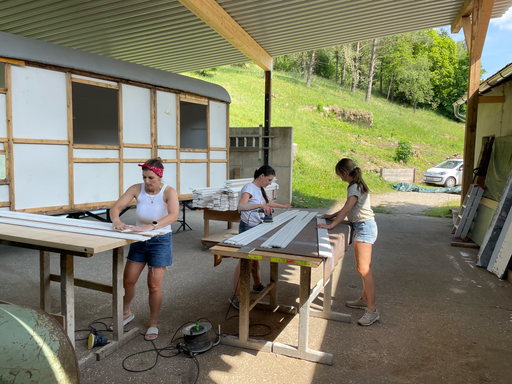 Neue Bretter anschleifen