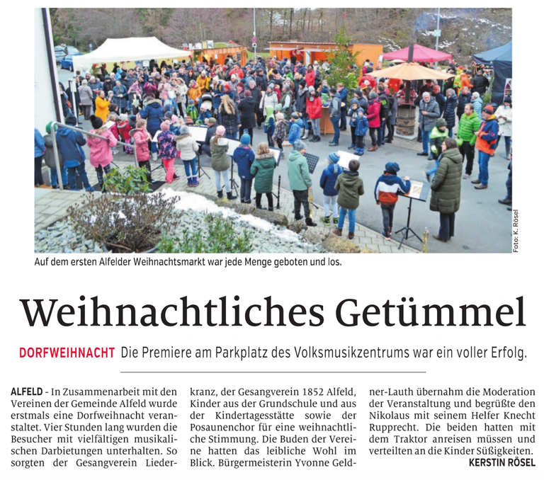 Weihnachtliches Getümmel in Alfeld